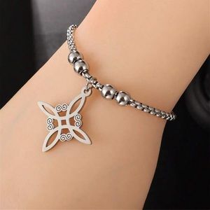 A Super Beautiful Stainless Steel Celtic Witch Knot Bracelet